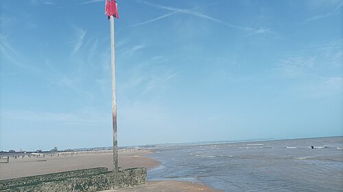 Outfall on beach