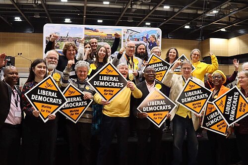 Group photo at MK Council local election count 2024