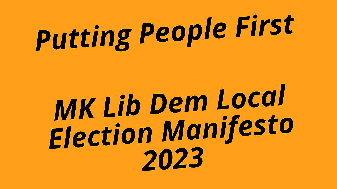 Lib Dems launch manifesto that still puts people first whilst making