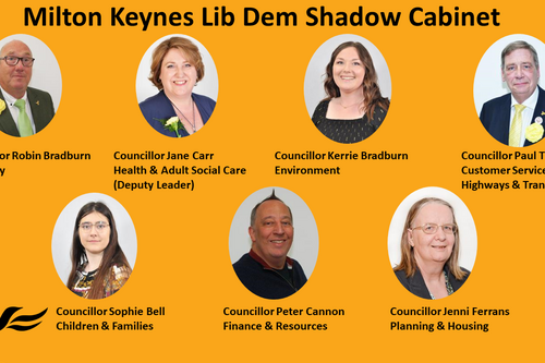 The Lib Dem shadow cabinet in MK