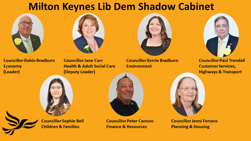 The Lib Dem shadow cabinet in MK