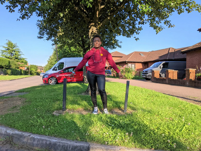 Nana Oguntola at Wavell Court Bolbeck Park Missing sign