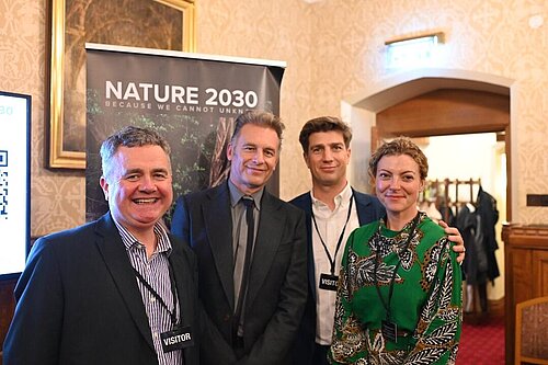 Dominic Dyer with others at the event Nature 2030