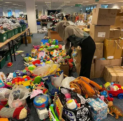 Afghan Refugee Appeal Sorting through donations