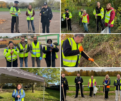 Milton Keynes Councillors with Police Operation Sceptre Dealing with Knife Crime