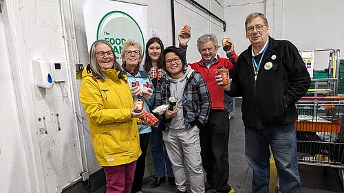 MK Lib Dems at Food Bank